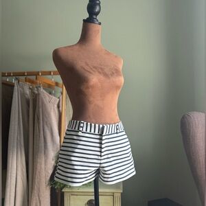 Forever 21 Black and White Striped Women Shorts